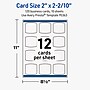 Avery Arched Square Business Cards, Matte White, 100/Pack (19479399691)~#|#~CB0B7615-C128-4389-95B7B14E2B7B098B_sc7