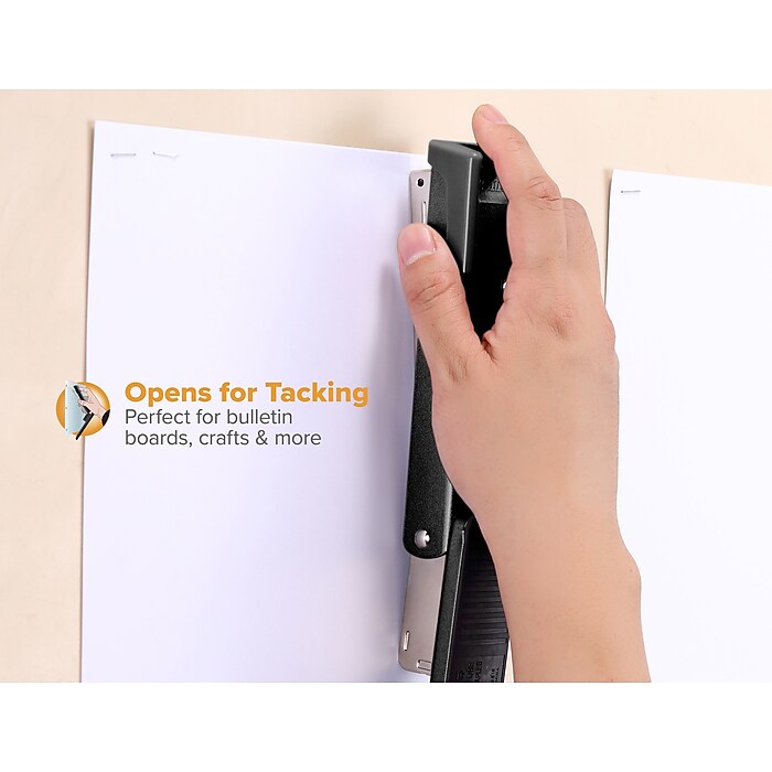 Bostitch Classic Metal Desktop Stapler, 20 Sheet Capacity, Black