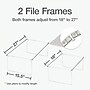 Pendaflex Adjustable Hanging File Frame, Legal, Gray, 2/Box (1006954)~#|#~CB128A2E-E1B6-4EDD-B44792F0E908C7A9_sc7