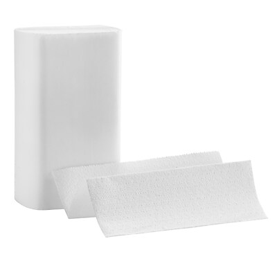 Genuine Joe 4000 Count White C-Fold Multifold Paper Towels – Recycled Fiber – 16 Pack (250/Pack)