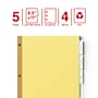 Staples Large Tab Insertable Dividers, 5-Tab, Clear, 4/Pack (13514/14480)~#|#~CB1CD5C9-06C3-43B9-9178CB15CD4B8223_sc7