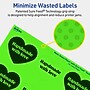 Avery Heart Shaped Laser/Inkjet Multipurpose Labels, 2-9/32" x 1-27/32", Neon Green, 480/Pack (94603)~#|#~CB214769-8CA2-480B-90B711BE62158233_sc7