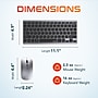 Delton N35 Portable/Travel/Small Wireless Keyboard and Mouse Combo, Silver (DKMKITMIN35-WB)~#|#~CB216455-22DB-41FC-B3AAECAB8C00CBFF_sc7