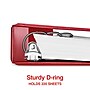Staples 1" 3-Ring Non-View Binder, D-Ring, Red (55364/26290)~#|#~CB2209C8-5051-4A1A-8AF01CDBE601E4C2_sc7