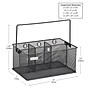 Mind Reader 4-Compartment Metal Organizer Holder Desk Organizer, Gray (MESHBASKET-GRY)~#|#~CB228FA2-75A9-4E16-89F289F6B5A859A3_sc7