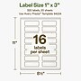 Avery Hemp Rectangle Laser/Inkjet Multipurpose Labels, 1" x 3", Off-White (320/Pack)~#|#~CB231D91-B57B-46F4-B09F141D9420861C_sc7