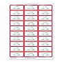 Geographics Holiday Address Labels, Red, 90/Pack (50073)~#|#~CB25AD72-70CF-4D12-BFC354440DCD652D_sc7