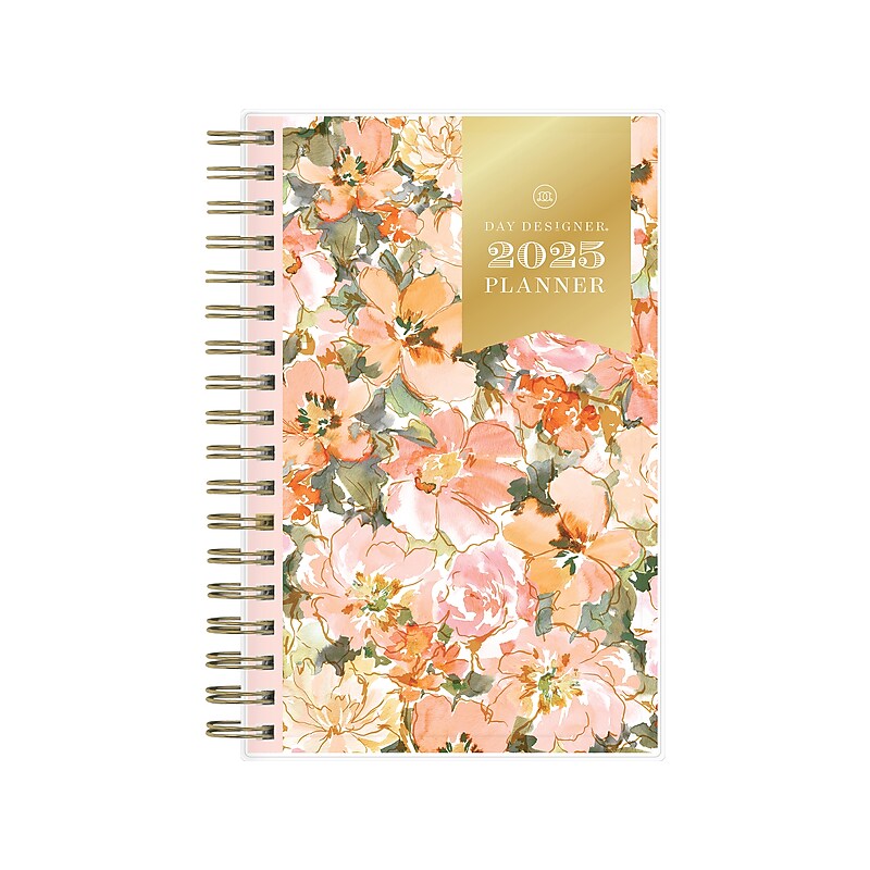 2025 Blue Sky Day Designer Felicity 3.63" x 6.13" Weekly & Monthly Planner, Plastic Cover, Multicolor (152223) image 1