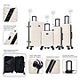 InUSA Trend 4-Piece Hardside Spinner Luggage Set, TSA Checkpoint Friendly, Sand (IUTRESMLXL-SAN)~#|#~CB27F999-AF03-4C5B-BE73BF944C3A88C0_sc7