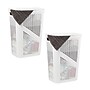 Mind Reader 15.85-Gallon Slim Laundry Hamper with Lid, Plastic, White, 2/Set (2HBIN60-WHT)~#|#~CB2A7C2C-1D66-4592-BEFA67FBAD680E02_sc7