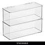 iDESIGN Medium Stackable Plastic Storage Bin, Clear (40257)~#|#~CB2A910D-5086-4D67-BFEBD0633189595E_sc7