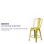 Flash Furniture Carly Contemporary Metal Slat Back Counter Stool, Distressed Yellow (ET353424YL)~#|#~CB2D1031-0BFD-4D5E-97C8A4984EFE3F41_sc7