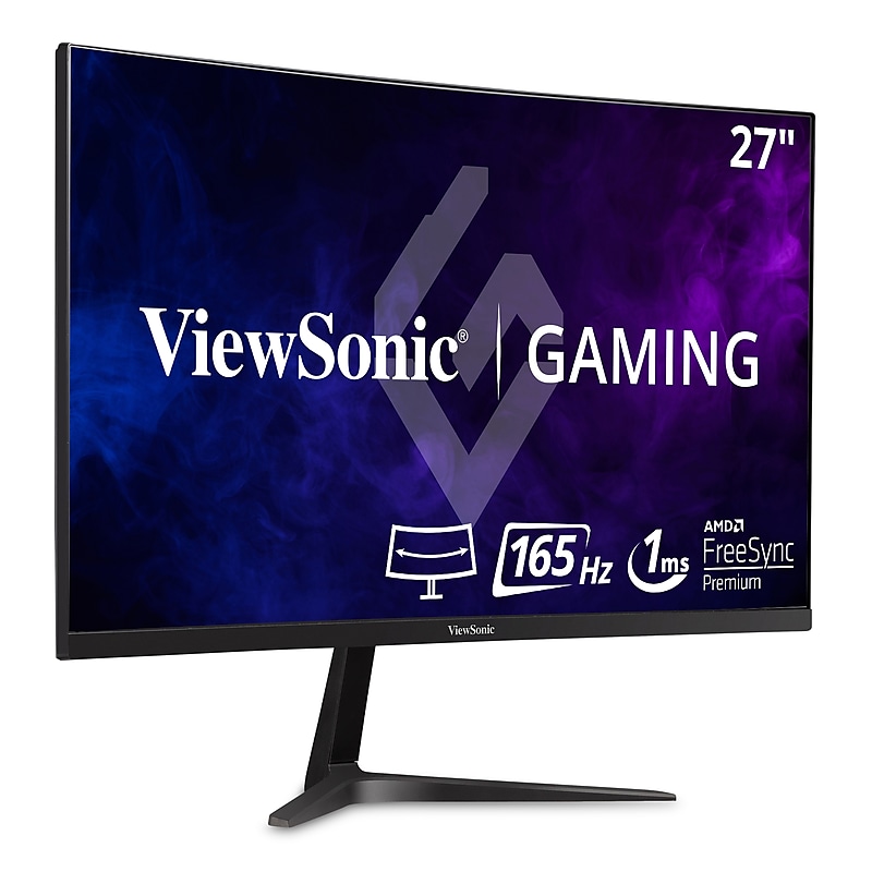 ViewSonic  27" Curved 165 Hz LCD Gaming Monitor, Black (VX2718-2KPC-MHD) image 1