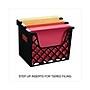 Universal Recycled Desktop File Holder, Plastic, Black, 8 5/8" x 13 1/4" x 10 3/4"~#|#~CB33A20F-4BD8-40D1-A57F4C3FB9682DEE_sc7