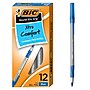 BIC Round Stic Grip Xtra Comfort Ballpoint Pens, Fine Point, Blue Ink, Dozen (13903)~#|#~CB34BA27-0B68-4A94-B45C9AC04AD36D94_sc7