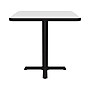 Correll Square-Shaped Dry-Erase Markerboard Cafe Table, 30" x 30", Frosty White/Black (BXT30DES-80)~#|#~CB399A2B-9C12-4D2F-B018BF8114DA7E23_sc7