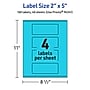 Avery Rectangle Multipurpose Labels, 2" x 5", Bright Blue, 160/Pack (94241)~#|#~CB3E8BF6-75BA-47F2-B0344A3C69C5A79F_sc7