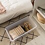 Iris 91 Quart Storage Container with Lid, Plastic, Gray, 4/Pack (500253)~#|#~CB4610E3-5CBE-459D-A7F8B753488EC66D_sc7