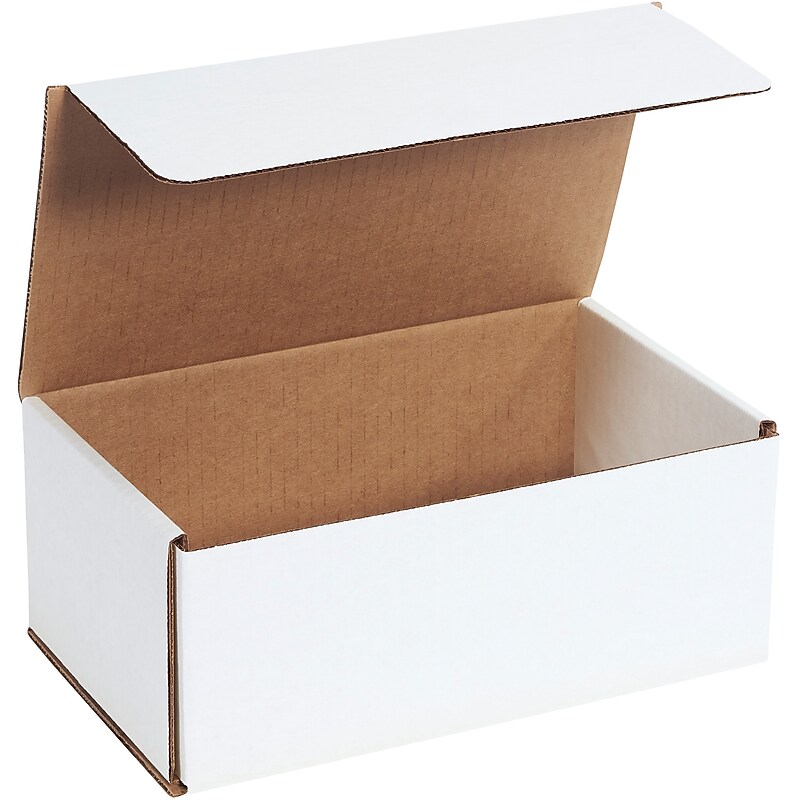 10" x 6" x 4" Crush-Proof Mailer, White, 50/Bundle (M1064) image 1