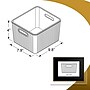 Azar Displays Small Wheat Lined Textured Plastic Storage Tote Bin with Handles, Decorative, 2/Pack~#|#~CB4F349D-B233-4D52-BF649AAF22D85F59_sc7