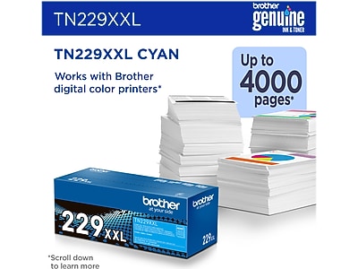 Brother TN229XXL Cyan Super High Yield Toner Cartridge (TN229XXLC) Sansujyuku sansujyuku.com