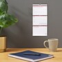 2026 Staples 12" x 27" Three-Month Wall Calendar, Red/White/Gray (ST53920-26)~#|#~CB4F9487-E8A9-48C0-9F4655ACB2772C49_sc7