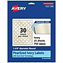 Avery Laser/Inkjet Round Multipurpose Labels, 1.25" Dia., Ivory, 750 Labels/Pack (94505)~#|#~CB511D61-BE51-4084-96EFF4DEA2AC51BF_sc7