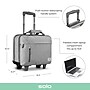 Solo New York Re:Start 15.6" Polyester Rolling Laptop Bag, Heathered Gray (UBN915-10)~#|#~CB51470F-00EC-4EC0-903ED6A7FE240972_sc7