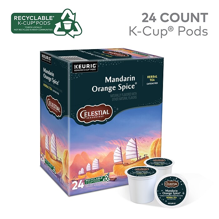 Celestial Seasonings Mandarin Orange Spice Herbal Tea, Keurig® K