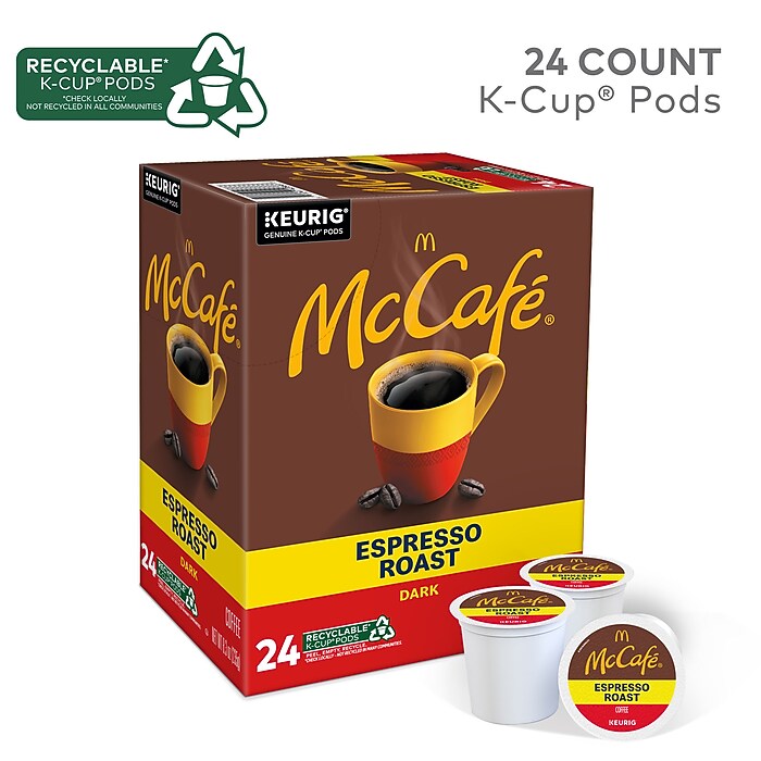 McCafe Espresso Roast Coffee Keurig® K-Cup® Pods, Dark Roast, 24