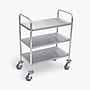 Luxor 3-Shelf Stainless Steel Mobile Utility Cart (L100S3)~#|#~CB64B698-D455-4E38-B72D0F080490CFBF_sc7