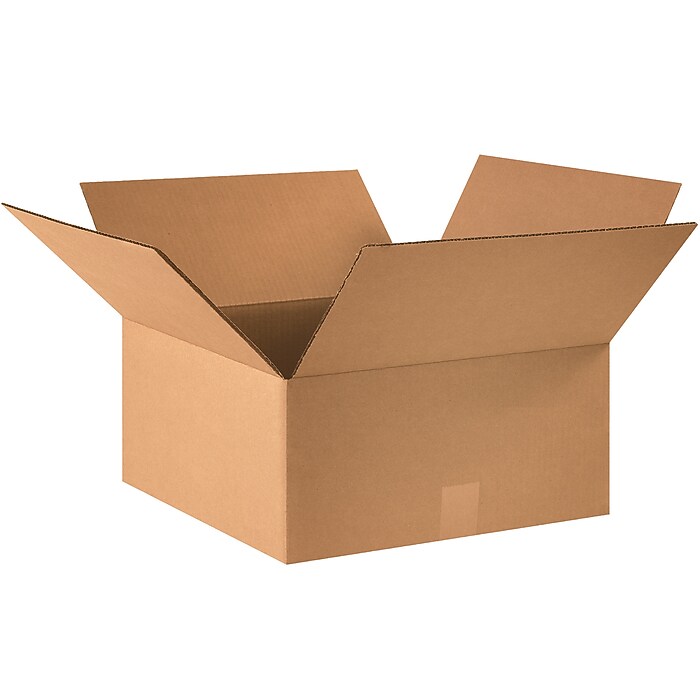 25 Scatole Per Traslochi ECT-32 Ondulate 15x15x8 Pollici - Confezione Da 25, Kraft, ECT-32, Per Imballo E Traslochi Scatole Da Spedizione