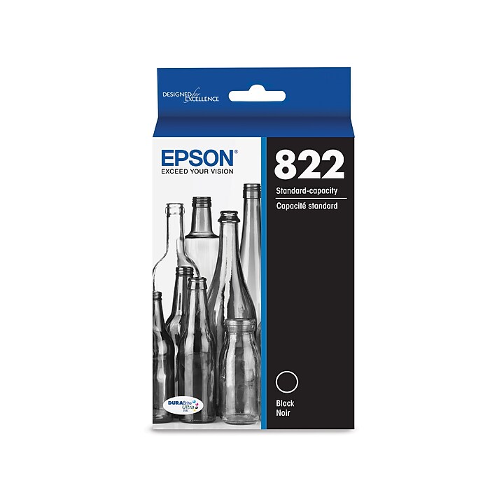 Epson T822 Black Standard Yield Ink Cartridge (T822120-S) | Staples