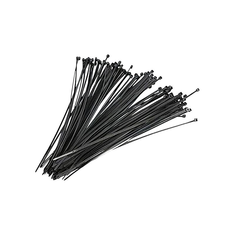 4XEM Cable Ties, 6" x 0.2", Black, 250/Pack (4X6ZIPTIE250B) image 1