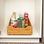 Household Essentials Glidez Bamboo and Steel Pull-Out/Slide-Out Storage Organizer for Under Cabinet Use, 1-Tier Design (HE1087)~#|#~CB6DE535-96EE-4D13-8E488EC2A4303E96_sc7