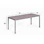 Boss Office Products Simple System 60"W Desk, Driftwood (SGSD001-201) ~#|#~CB6E7F9F-5FC5-427A-9F219E46662EB577_sc7