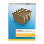 Staples 100% Recycled Reinforced Hanging File Folder, 1/5-Cut Tab, Letter Size, Standard Green, 25/Box (TR16403)~#|#~CB7186AE-7C32-4F54-AE50127B7BC1589D_sc7