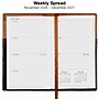 2027 Excello Brands 3.5" x 6" Weekly & Monthly Planner, Faux Leather Cover, Brown/Black (ORY27-PKPN36-BN)~#|#~CB71BA0C-F3B6-4930-9777CB49F236DF33_sc7
