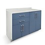 Viva Comfort 36.32'' H x 48" L Exam Room Medical Cabinet, 4-Doors, 2-Drawers, Blueberry (902BASE48NSBL)~#|#~CB71BF82-507D-4D79-97CD36AD7B476EF9_sc7