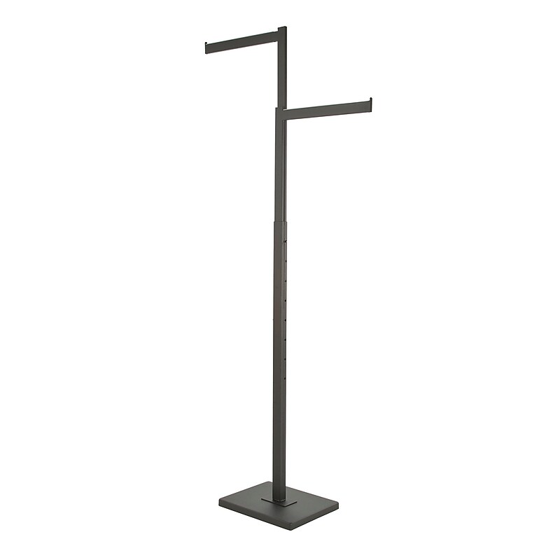 Nahanco 2 Way Rectangular Tubing Garment Rack, Black (B90) image 1