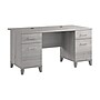 Bush Home Somerset 60"W Office Computer Desk with Drawers, Platinum Gray (WC81228K)~#|#~CB74BB3B-4828-4888-899EB8AB0128DC7E_sc7