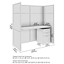 Bush Business Furniture Easy Office Cubicle Desk with Drawers, Natural Elm (EODH26SNE-03K)~#|#~CB7613C1-AB9A-4E68-BCC45E49EA052D23_sc7