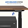 FlexiSpot E7 Commercial 72''W Electric Rectangular Adjustable Standing Desk, Black Walnut/Black (E7BCOM7230-BW)~#|#~CB783B52-2823-4ABD-A55449D709A98F39_sc7