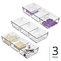 iDESIGN Small Plastic Storage Bin, Clear, 3/Pack (29363M3)~#|#~CB7CD73A-E5E5-451A-929164AA93980331_sc7