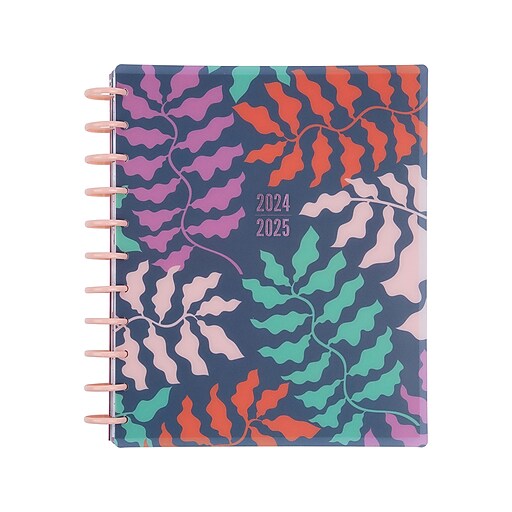 20242025 The Happy Planner Abstract Florals 8.5" x 11" Academic Weekly