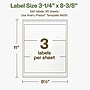 Avery Hemp Rectangle Laser/Inkjet Multipurpose Labels, 3-1/4" x 8-3/8", Off-White (240/Box)~#|#~CB831B00-A786-4D8D-BD5D6E2C14FA67E1_sc7