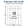Avery Integrated Cards, 1-3/4" x 5-1/2", Glossy White, 100/Pack (95288)~#|#~CB88D681-B8BE-4D77-AB0EE7E8AA0AF92E_sc7