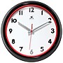 Infinity Instruments Lux Wall Clock, Plastic/Glass, 12" (14917BK-R3140)~#|#~CB88F746-10F0-42FD-856B1200468C7743_sc7