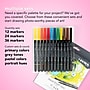 Dixon Aqua Brush Duo Water-Based Marker, Brush Tip, Assorted Colors, 24/Set (LYXL6521240) ~#|#~CB8C2D39-1085-4956-BF3B9B37C6D825F2_sc7
