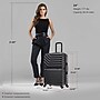 InUSA Aurum 25.98" Hardside Suitcase, 4-Wheeled Spinner, TSA Checkpoint Friendly, Black (IUAUR00M-BLK)~#|#~CB8F9EC4-33A9-40D4-B741C42FB959A7C7_sc7